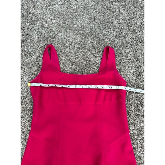 Diane von Furstenberg Myla Bodycon Dress Dragon Fruit Pink Tank Knee Length Sz 2 - Picture 7 of 12